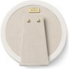Piero Leather Round Frame, Shadow White - Frames - 2