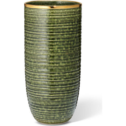 Calinda Tall Vase, Forest Green