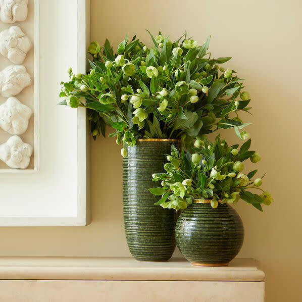 Calinda Tall Vase, Forest Green - Accents - 2