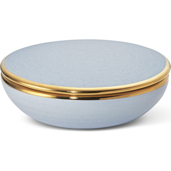 Calinda Ceramic Box, Powder Blue