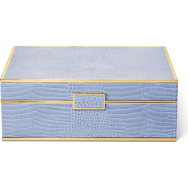 Classic Croc Large Jewelry Box, Hydrangea Blue - Jewelry Boxes - 1