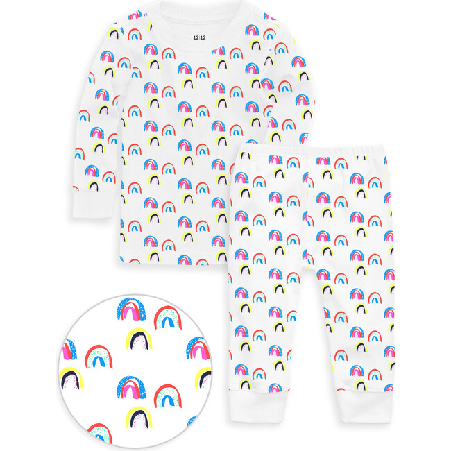 The Organic Long Sleeve Pajama Set, Multi
