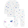 The Organic Long Sleeve Pajama Set, Neon Critters - Pajamas - 1 - thumbnail