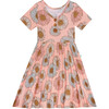 Millie Short Sleeve Henley Twirl Dress - Dresses - 1 - thumbnail