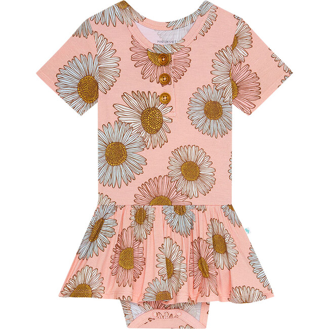 Millie Short Sleeve Henley Twirl Skirt Bodysuit - Onesies - 1