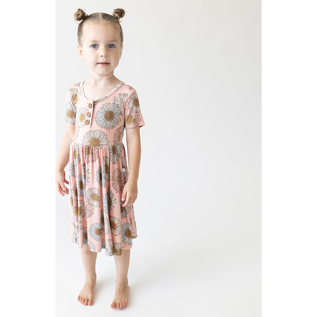 Millie Short Sleeve Henley Twirl Dress - Dresses - 3