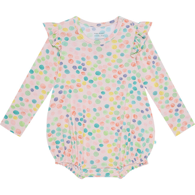 Estelle Long Sleeve Ruffled Bubble Romper