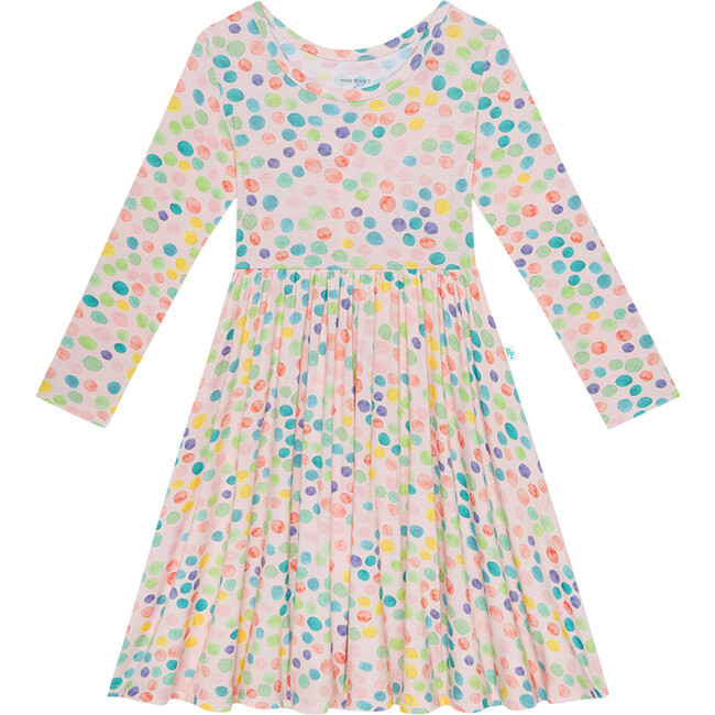 Estelle Long Sleeve Basic Twirl Dress - Dresses - 1