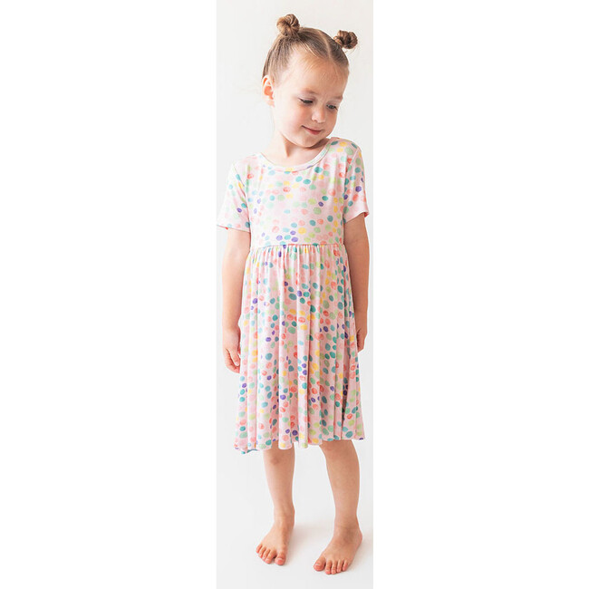 Estelle Short Sleeve Basic Twirl Dress - Dresses - 3