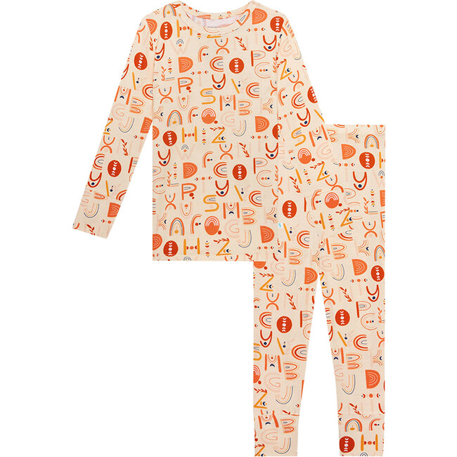 Alphabet Medley Long Sleeve Basic Pajama