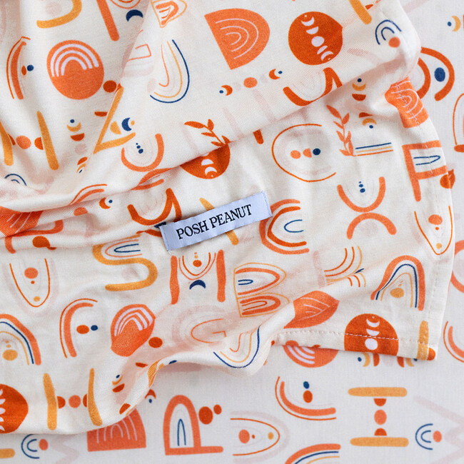 Alphabet Medley Infant Swaddle and Beanie Set - Swaddles - 3