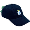 Pumpkin Bow Baseball Hat, Nellie Navy - Hats - 1 - thumbnail