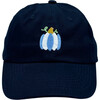Pumpkin Bow Baseball Hat, Nellie Navy - Hats - 2 - thumbnail