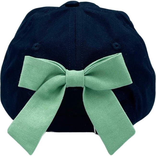 Pumpkin Bow Baseball Hat, Nellie Navy - Hats - 3