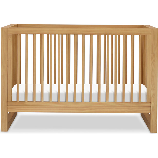 Nantucket 3-in-1 Convertible Crib with Toddler Bed Conversion Kit, Honey - Cribs - 1