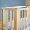 Nantucket 3-in-1 Convertible Crib with Toddler Bed Conversion Kit, Warm White and Honey - Cribs - 4