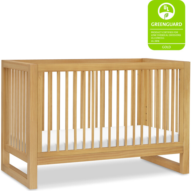 Nantucket 3-in-1 Convertible Crib with Toddler Bed Conversion Kit, Honey - Cribs - 5