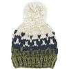 Nell Stripe Hat, Olive/Navy - Hats - 1 - thumbnail