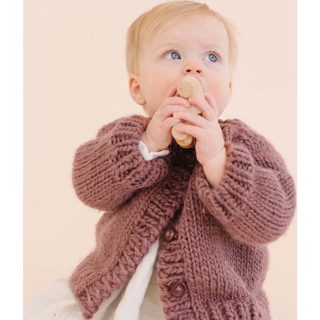 Classic Cardigan, Mauve - Cardigans - 2