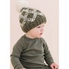 Diamond Faire Isle Hat, Olive - Hats - 2
