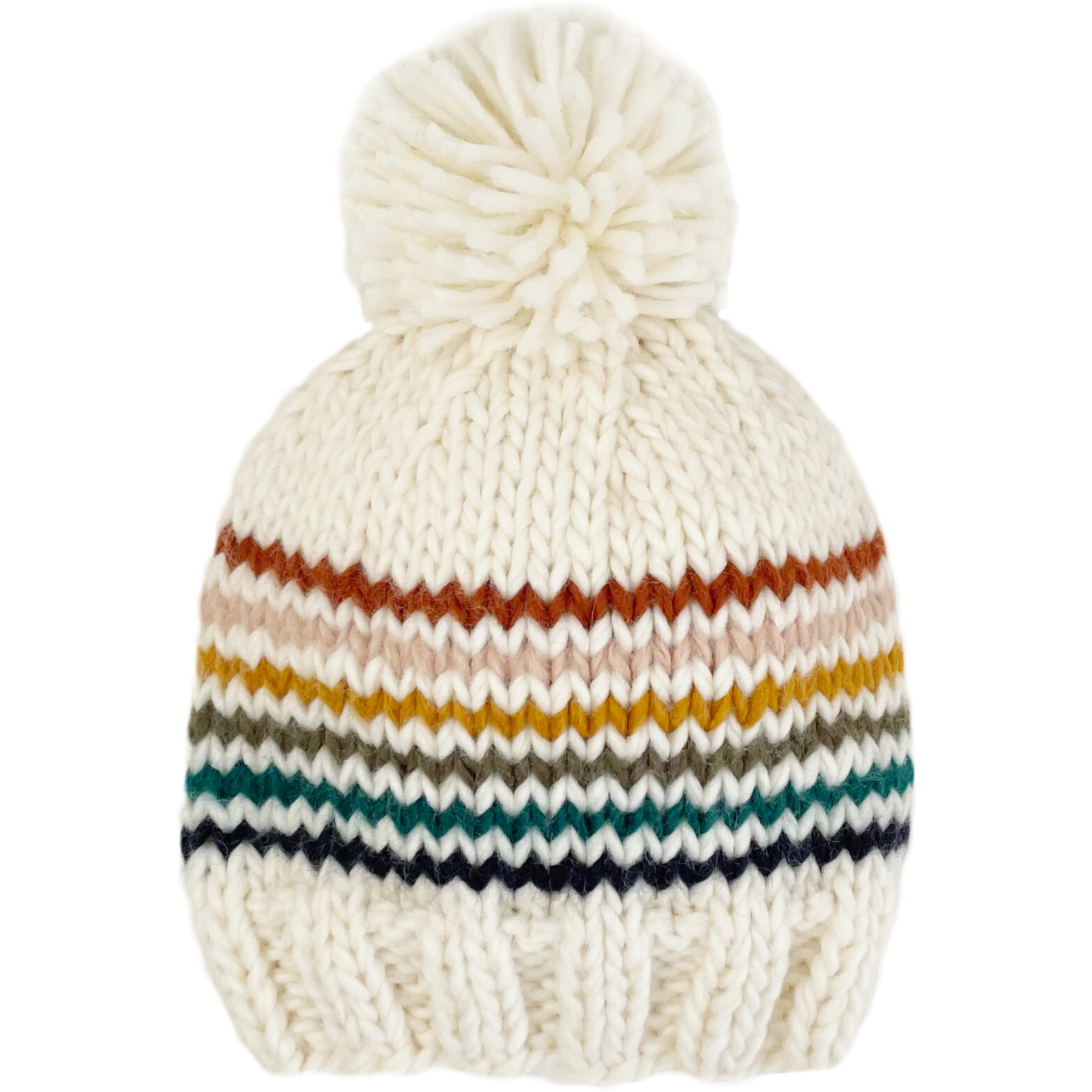 Rainbow Stripe Hat, Retro - Hats - 1