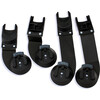 Indie Twin Adapter, SET – Maxi Cosi/Cybex/Nuna/Clek, Black - Stroller Accessories - 1 - thumbnail