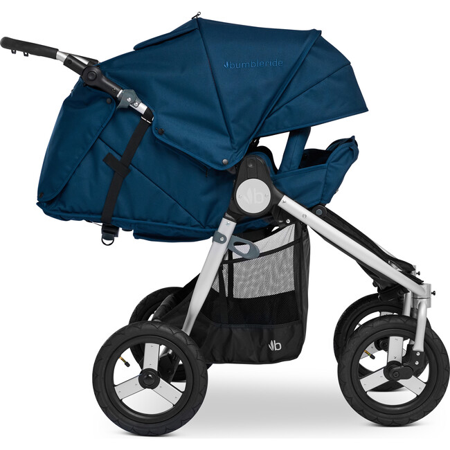 Indie Twin Maritime Double Stroller, Navy - Double Strollers - 1