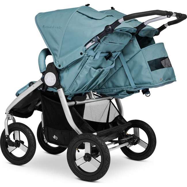 Indie Twin Sea Glass Double Stroller, Blue