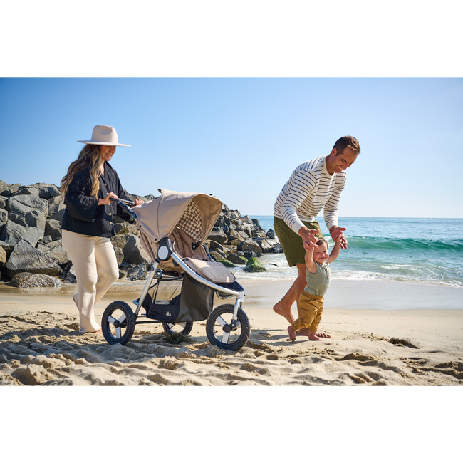 Indie Sand All Terrain Stroller, Beige - Single Strollers - 4
