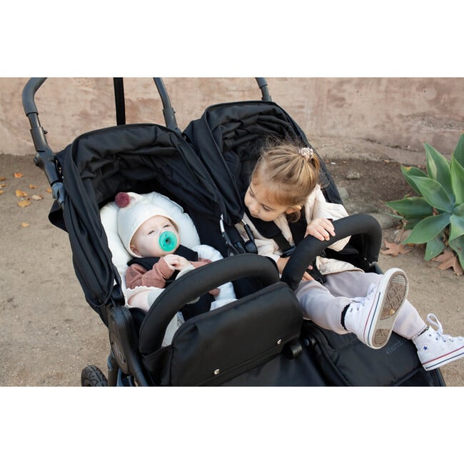 Indie Twin Black Double Stroller, Black - Double Strollers - 2