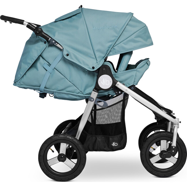 Indie Twin Sea Glass Double Stroller, Blue - Double Strollers - 4