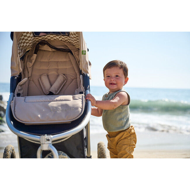 Indie Sand All Terrain Stroller, Beige - Single Strollers - 6
