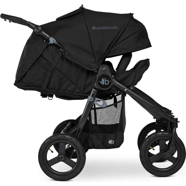 Indie Twin Black Double Stroller, Black - Double Strollers - 3