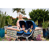 Indie Twin Maritime Double Stroller, Navy - Double Strollers - 6 - thumbnail