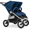 Indie Twin Maritime Double Stroller, Navy - Double Strollers - 7 - thumbnail