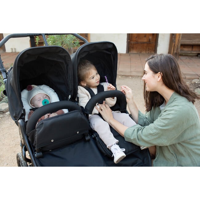 Indie Twin Black Double Stroller, Black - Double Strollers - 5