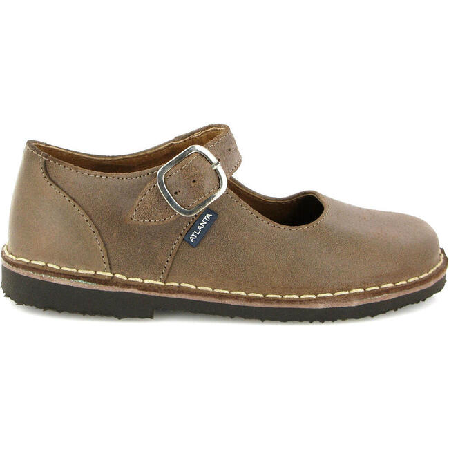 Leather Mary Jane Shoe, Brown