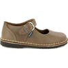 Leather Mary Jane Shoe, Brown - Mary Janes - 1 - thumbnail