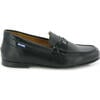 Smooth & Patent Leather Teresa Classic Loafers, Black - Loafers - 1 - thumbnail