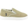 Wool Lining Suede Slip On Sneakers, Natural - Sneakers - 1 - thumbnail