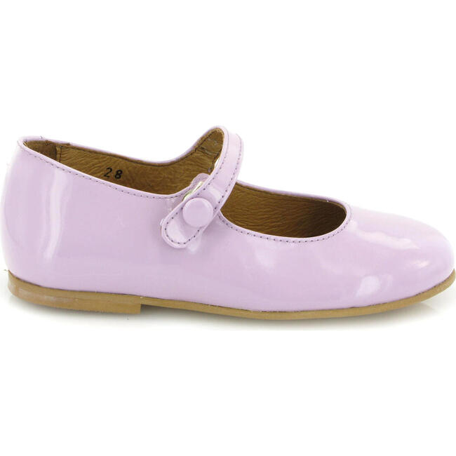 Patent Leather Mary Jane Ballerina, Violet - Mary Janes - 1