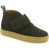 Nubuck One Strap Sneaker Boot, Dark Brown - Sneakers - 2