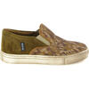 Leather Slip On Sneakers, Camel - Sneakers - 1 - thumbnail