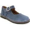 Leather Mary Jane Shoe, Blue - Mary Janes - 2 - thumbnail