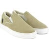 Wool Lining Suede Slip On Sneakers, Natural - Sneakers - 2