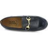 Smooth Leather Teresa Buckle Loafers, Dark Blue - Loafers - 2