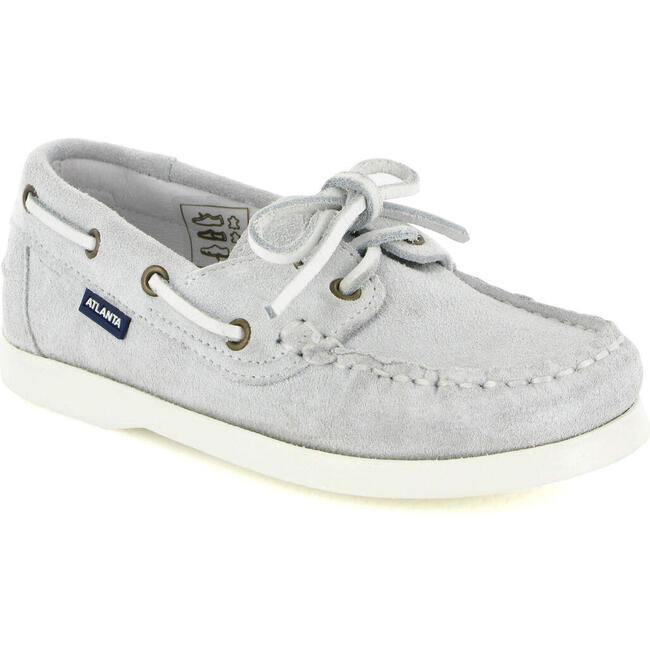 Suede Boat Shoes, Natural