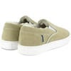 Wool Lining Suede Slip On Sneakers, Natural - Sneakers - 3