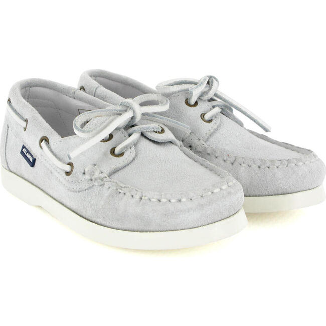 Suede Boat Shoes, Natural - Loafers - 3