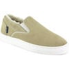 Wool Lining Suede Slip On Sneakers, Natural - Sneakers - 4